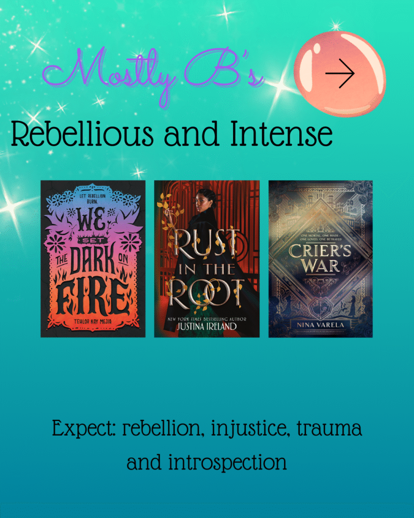 Quiz Result With Rebellious and Intense Fantasy Books